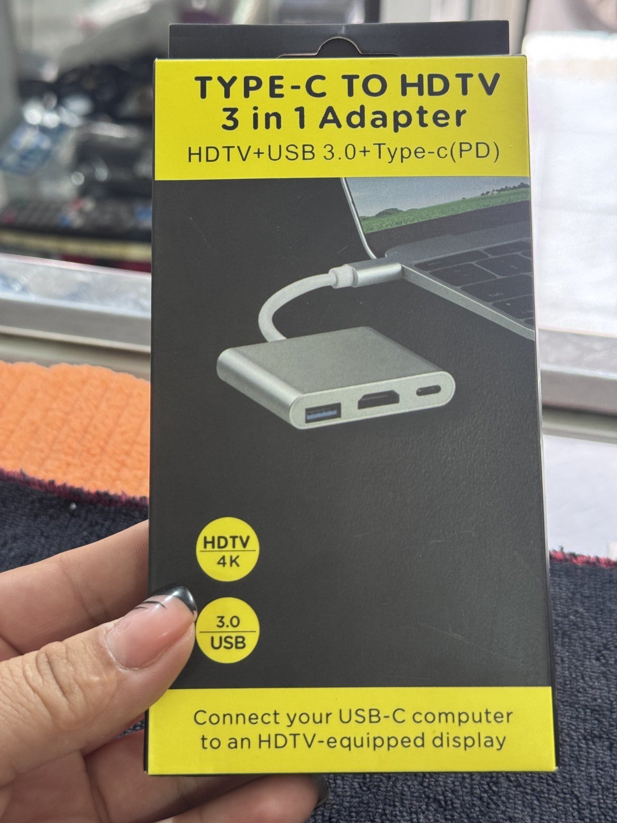 Adaptador usb 3 en 1